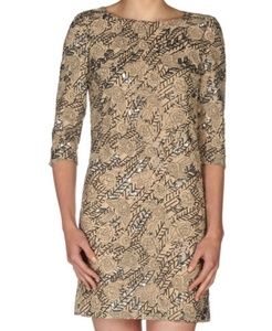 Erin Fetherston Ecru Sequin Party dress 2 4